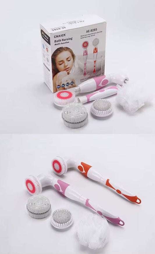 4-in-1 Electric Body Brush for Cleansing, Massage & Exfoliation