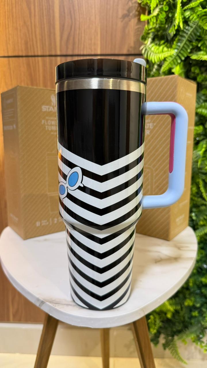 Stanley 40 oz FlowState Quencher Travel Tumbler - Chevron & Sunglasses