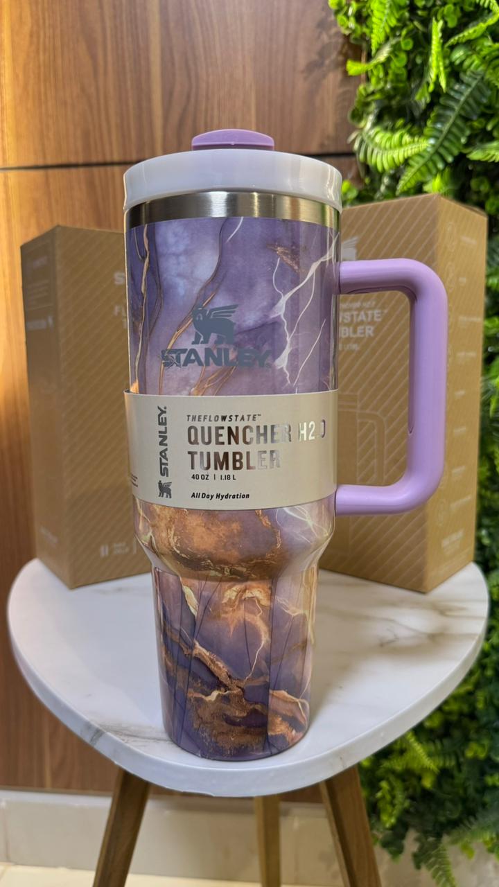 Stanley 40 oz FlowState Quencher Travel Tumbler - Purple Marble