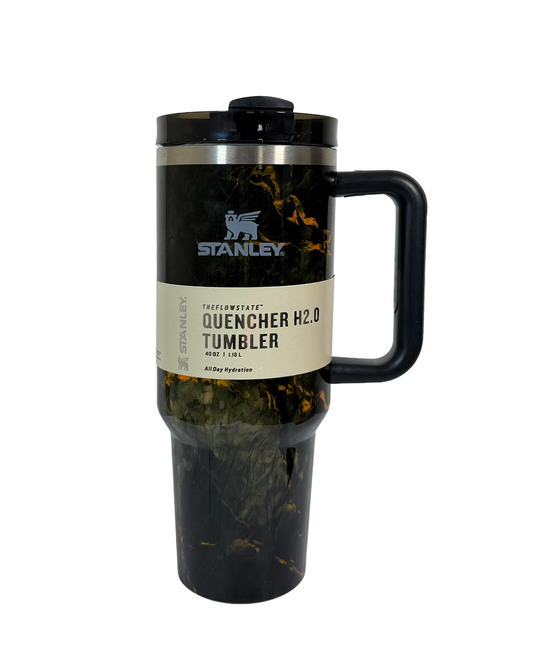 Stanley 40 oz FlowState Quencher Travel Tumbler - Black Marble