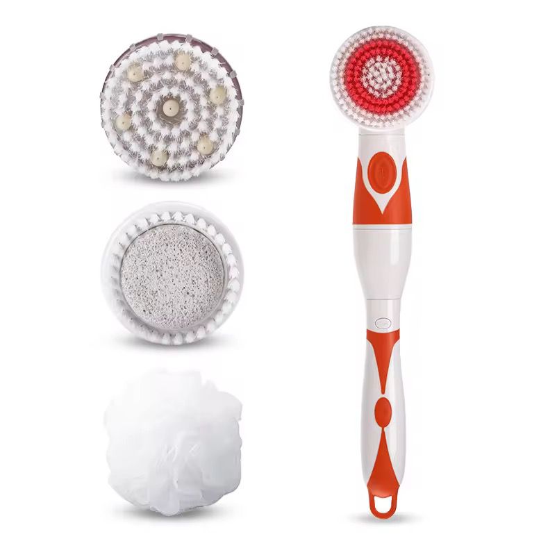 4-in-1 Electric Body Brush for Cleansing, Massage & Exfoliation