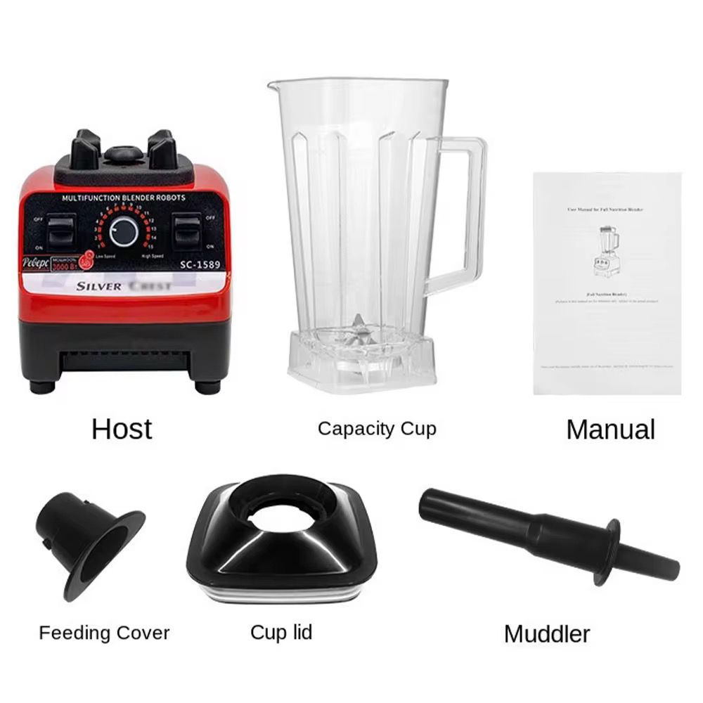 Silver Crest SC-1589 Heavy Duty Commercial Blender - High-Speed Power
