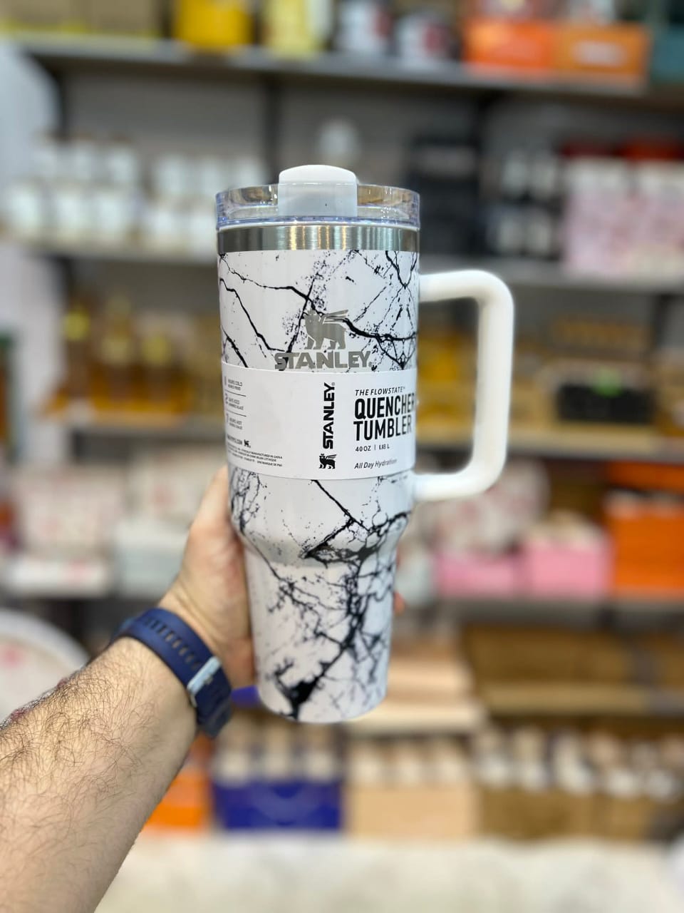 Stanley Quencher H2.0 FlowState Tumbler Marble Edition