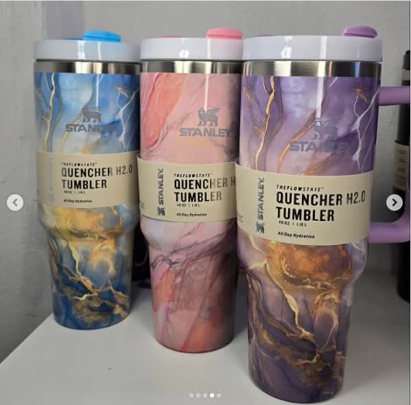Stanley Quencher H2.0 FlowState Tumbler Marble Edition