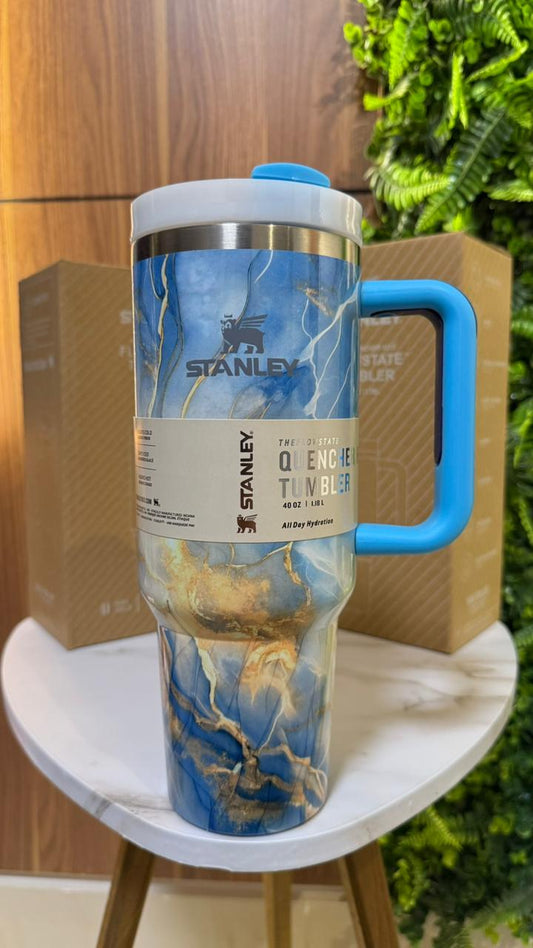 Stanley 40 oz FlowState Quencher Travel Tumbler - Ocean Marble