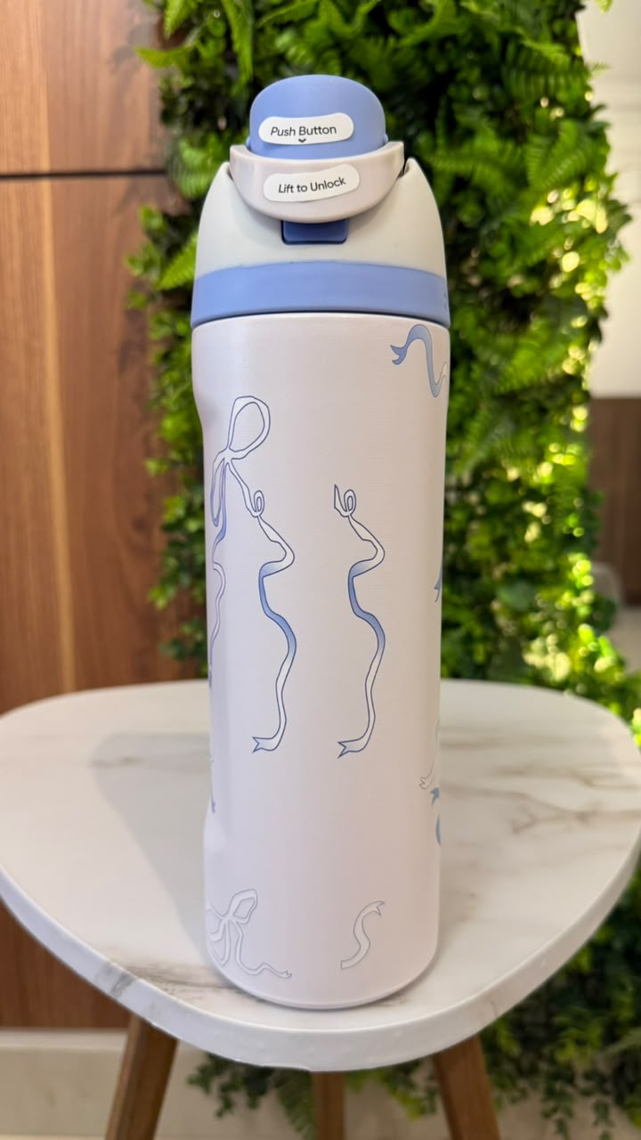 Soft Blue Ribbon Owala (710)ml -Blue