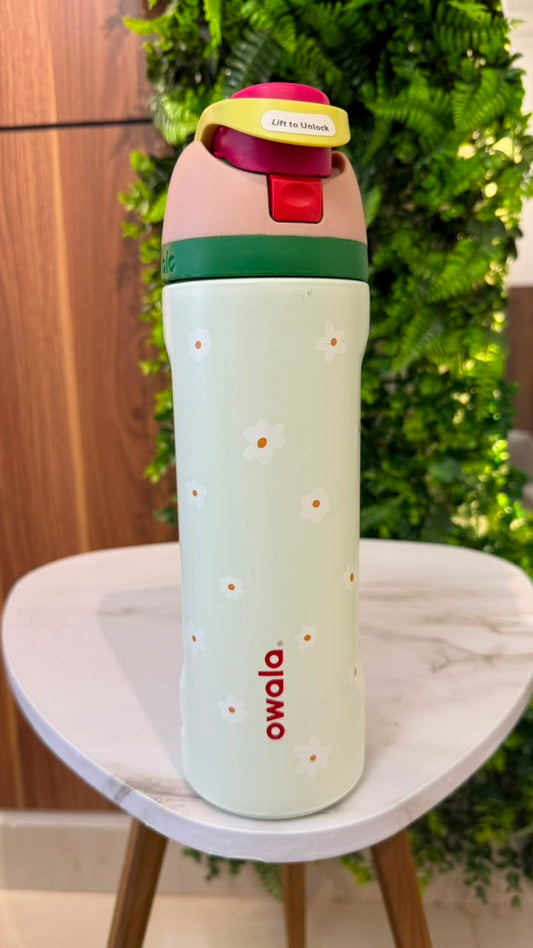 Mint Floral Owala (710)ml -Mint