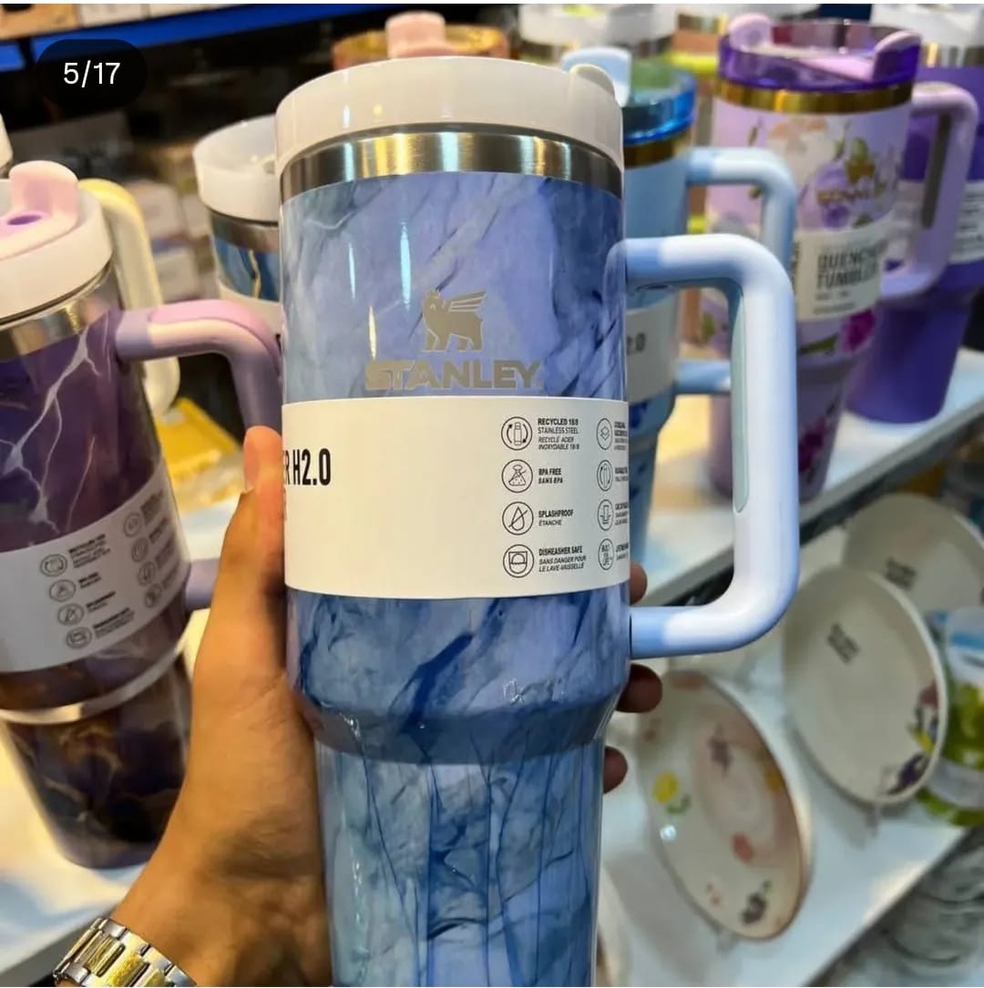 Stanley Quencher H2.0 FlowState Tumbler Marble Edition