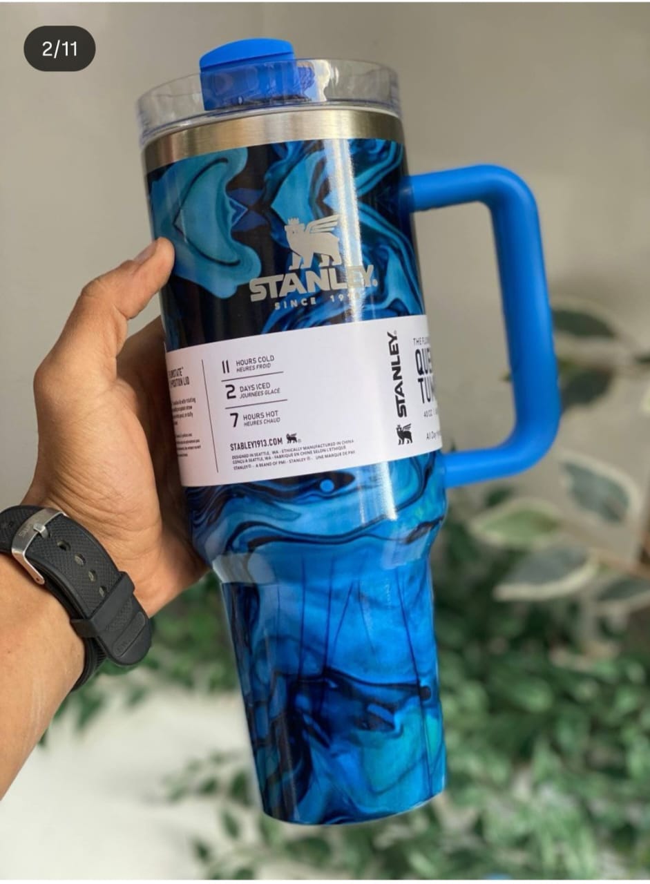 Stanley Quencher H2.0 FlowState Tumbler Marble Edition