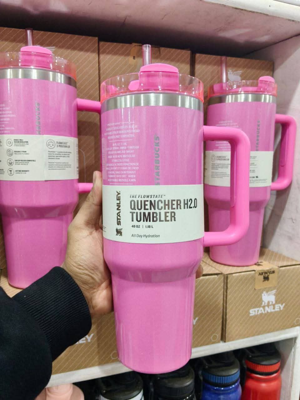 Stanley Quencher Pink Shimmer